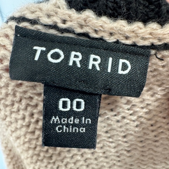 Torrid Colorblock Hi-Lo Tunic Sweater - Picture 5 of 8